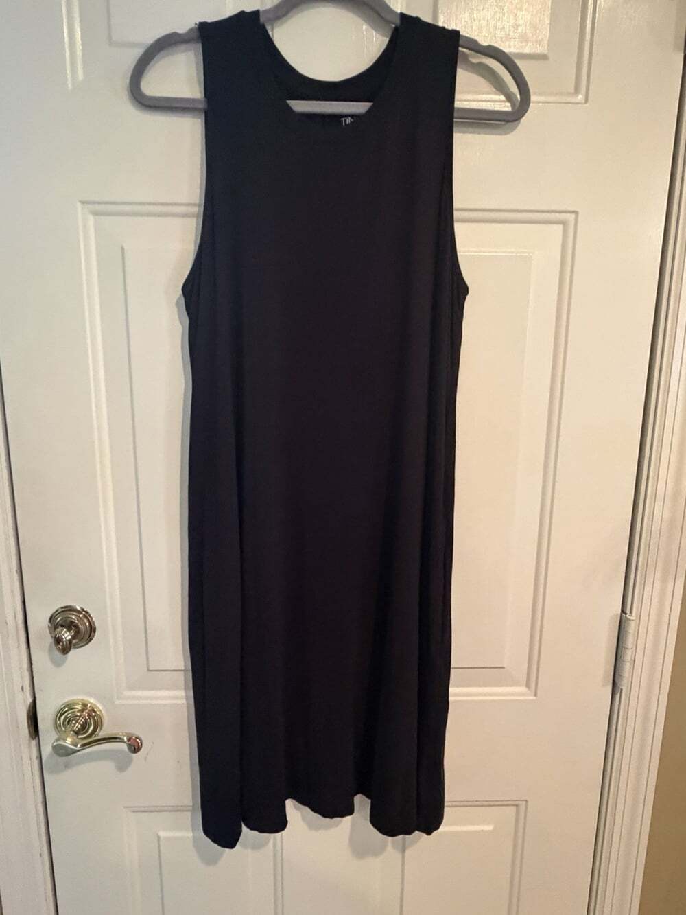 Time and TruTank Dress Women's Large (12/14) Black Knee Length